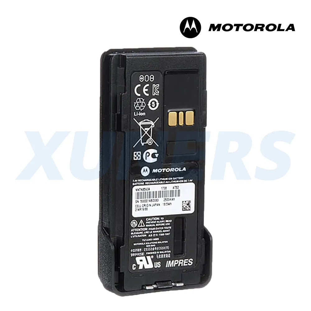 MOTOROLA NNTN8560 Li-ion Battery, 2500mAh, IMPRES, IP67, TIA MOTOROLA NNTN8560 Li-ion Battery, 2500mAh, IMPRES, IP67, TIA