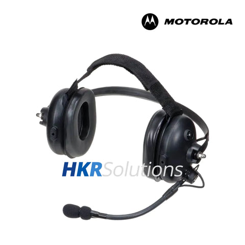 MOTOROLA PMLN5275 Heavy Duty Behind-The-Head Headset With Noise-Cancelling Boom Microphone MOTOROLA PMLN5275 Heavy Duty Behind-The-Head Headset With Noise-Cancelling Boom Microphone