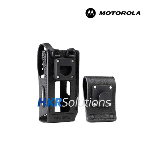 MOTOROLA PMLN6097A Hard Leather Carry Case With 2.5 Inch Swivel Belt Loop MOTOROLA PMLN6097A Hard Leather Carry Case With 2.5 Inch Swivel Belt Loop