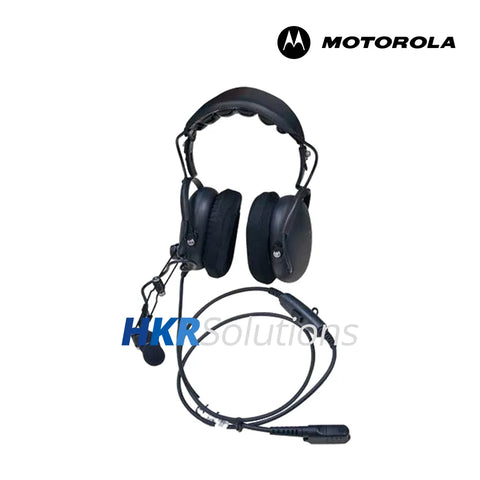 MOTOROLA PMLN7464 Heavy Duty Over-The-Head Headset With Noise-Canceling Boom Microphone MOTOROLA PMLN7464 Heavy Duty Over-The-Head Headset With Noise-Canceling Boom Microphone
