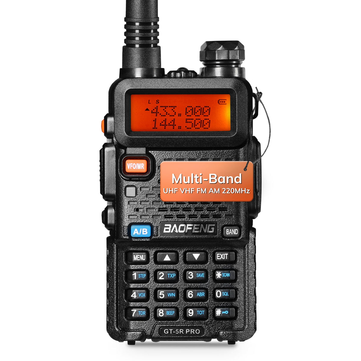 BAOFENG GT-5R Pro 5W Multi-Band Radio