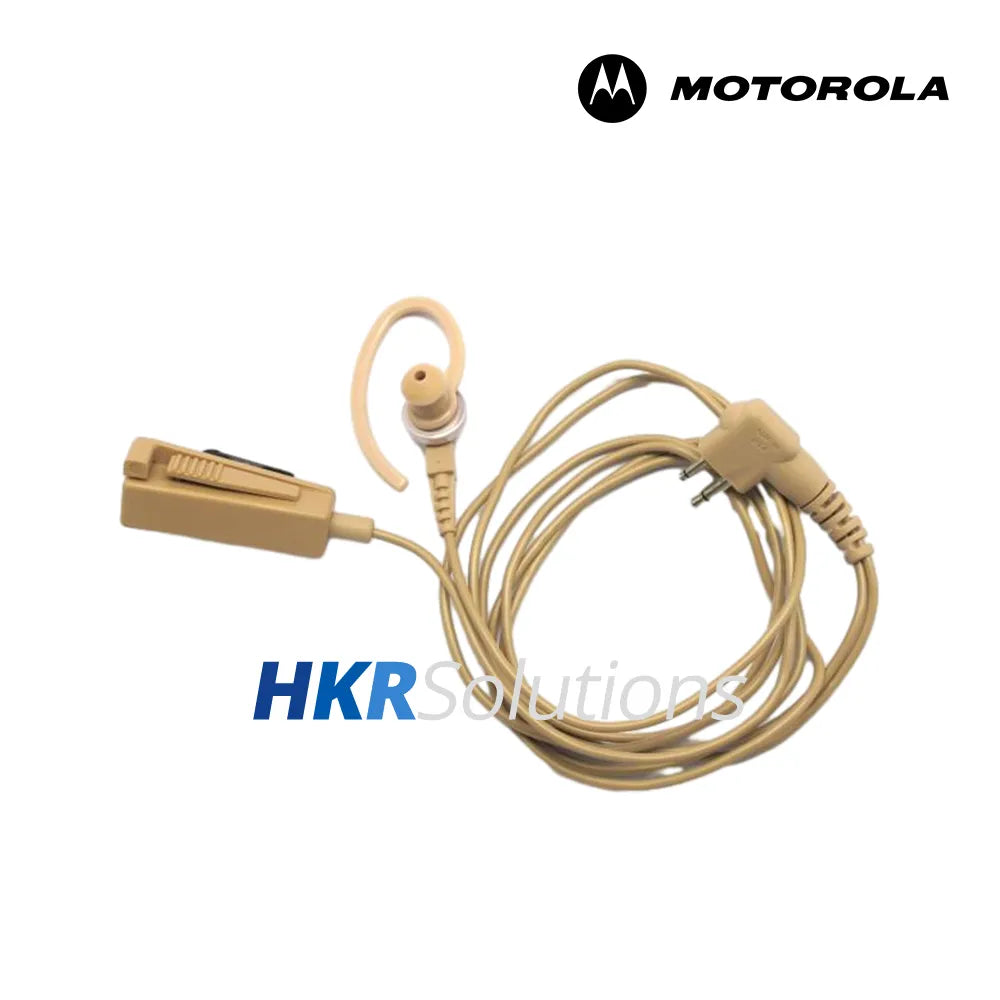 MOTOROLA AZRMN4022A 2-wire Surveillance Earpiece With Combined Microphone And PTT, Biege