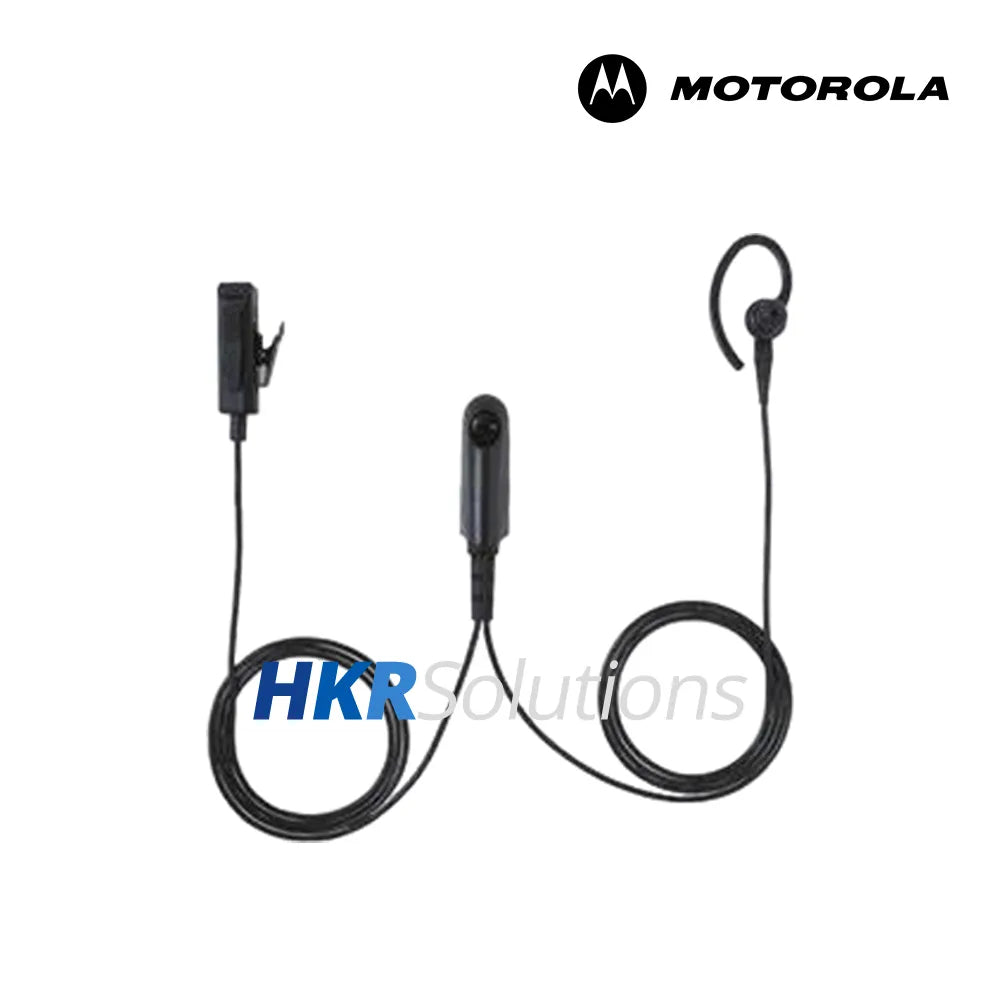 MOTOROLA AZRMN4029A 2-Wire Surveillance Earpiece With Combined Microphone And PTT, Black