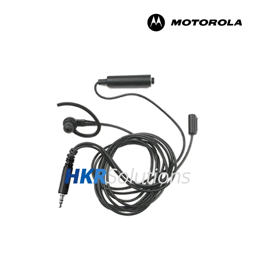 MOTOROLA BDN6732A 3-Wire Surveillance Earpiece With Microphone And Barrel PTT, Black