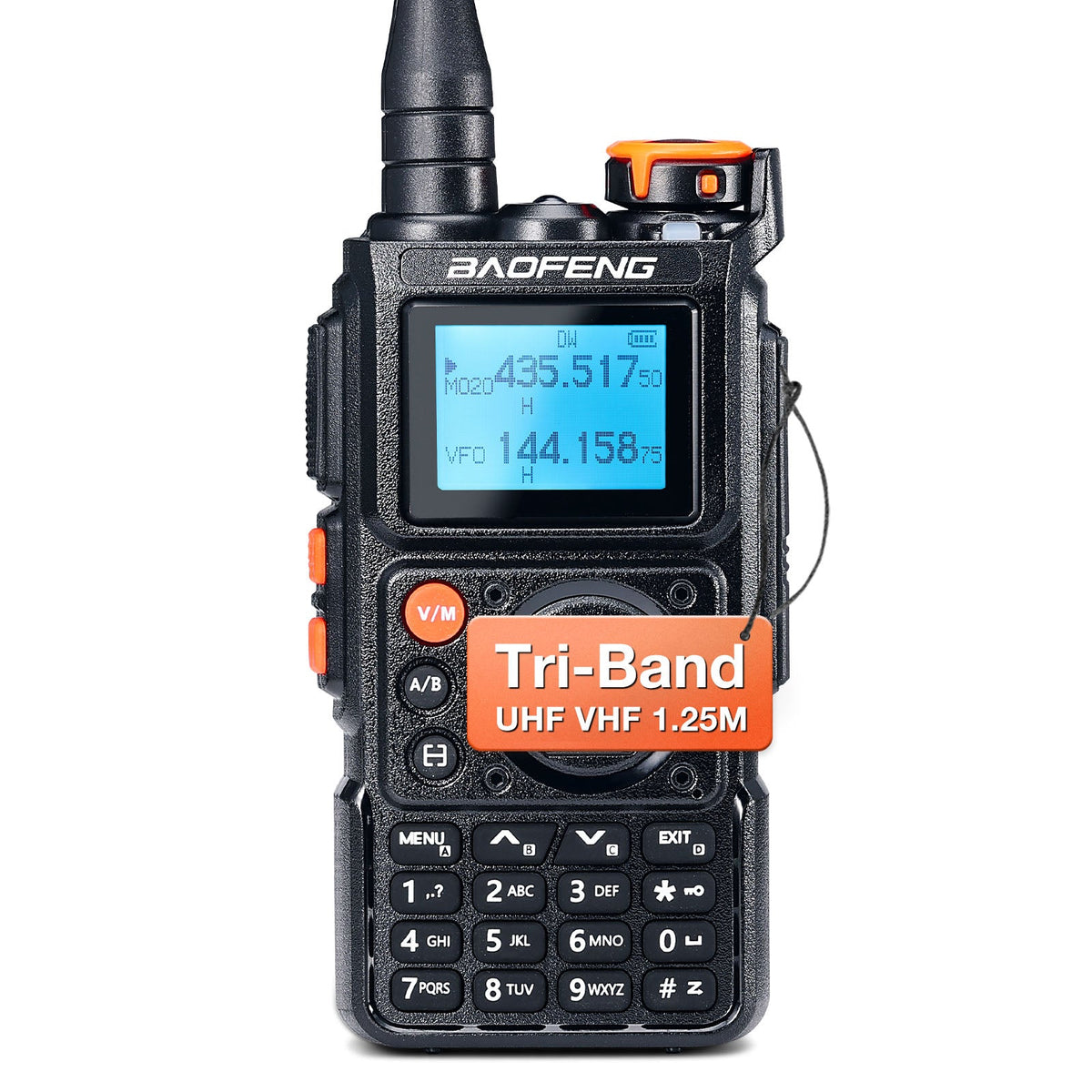 BAOFENG K6 6W Tri-band 1.25M Radio