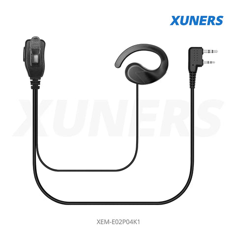 XEM-E02P04K1 Two-way Radio Ear-hanger Earplug Headset