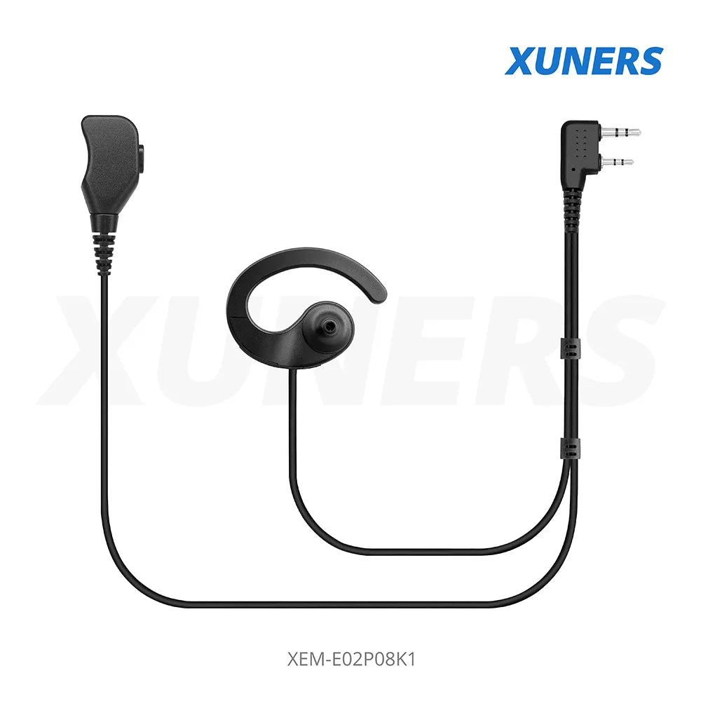 XEM-E02P08K1 Two-way Radio Ear-hanger Earplug Headset