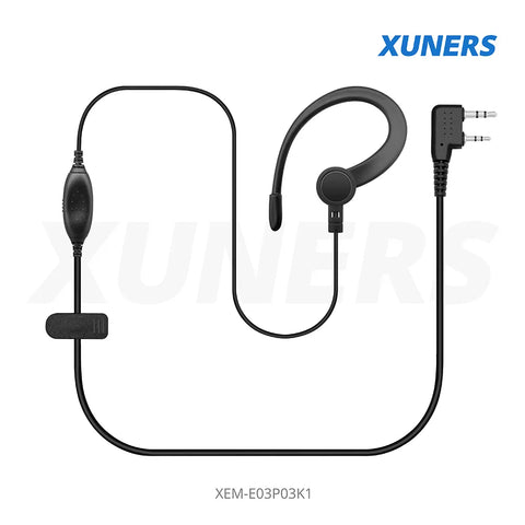 XEM-E03P03K1 Two-way Radio Ear-hanger Earplug Headset
