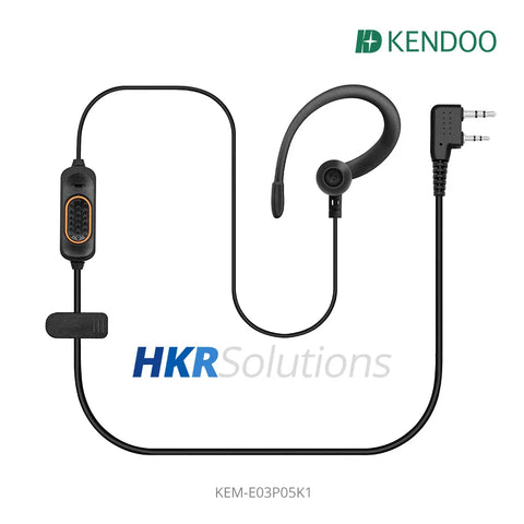 KEM-E03P05K1 Two-way Radio Ear-hanger Earplug Headset