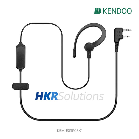 KEM-E03P05K1 Two-way Radio Ear-hanger Earplug Headset