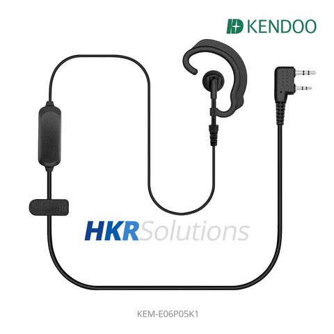 KEM-E06P05K1 Two-way Radio Ear-hanger Earplug Headset