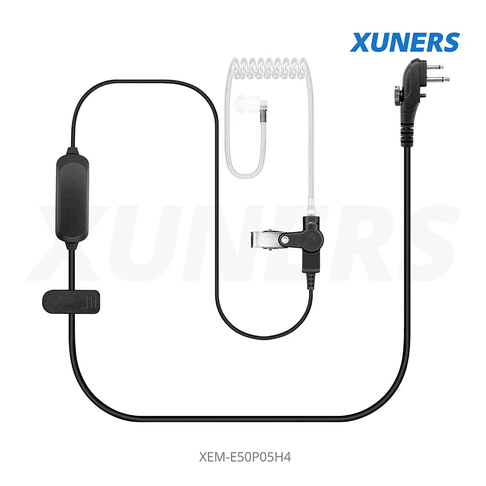 XEM-E50P05H4 For Hytera Two-way Radio Acoustic tube Earphone