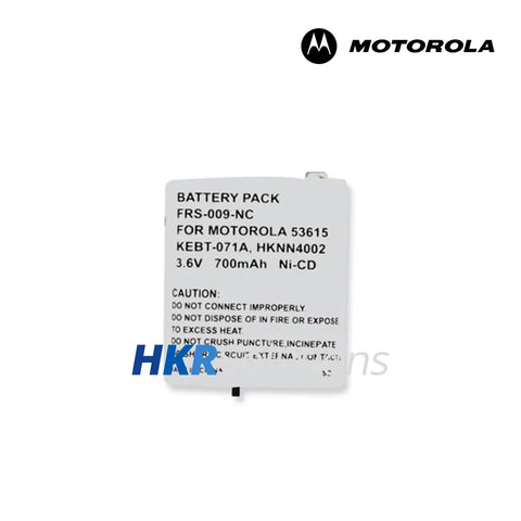 MOTOROLA FRS-009-NC NiCD Battery, 700mAh