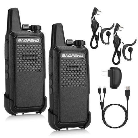 BAOFENG GT-22 [2 Pack] 2W/0.5W FRS/PMR Radio