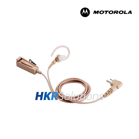 MOTOROLA HMN9754DP 2-Wire Surveillance Earpiece With Microphone And PTT Combined, Beige Resale Packaged