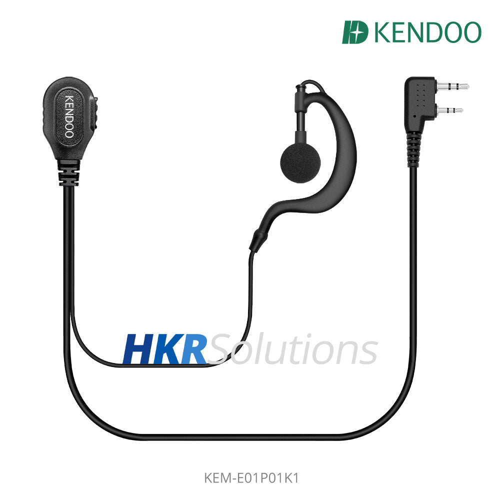 Auriculares con tapón para los oídos y colgador de radio KEM-E01P01K1