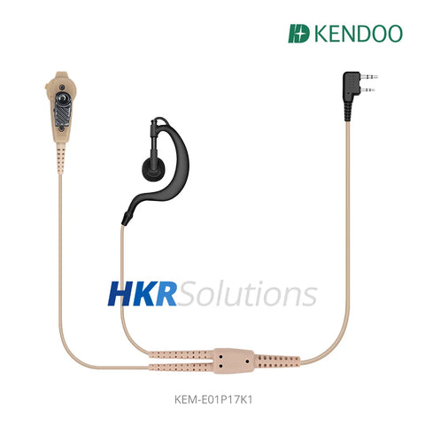 KEM-E01P17K1 Two-way Radio Ear-hanger Earplug Headset