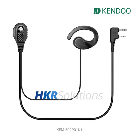 KEM-E02P01K1 Two-way Radio Ear-hanger Earplug Headset