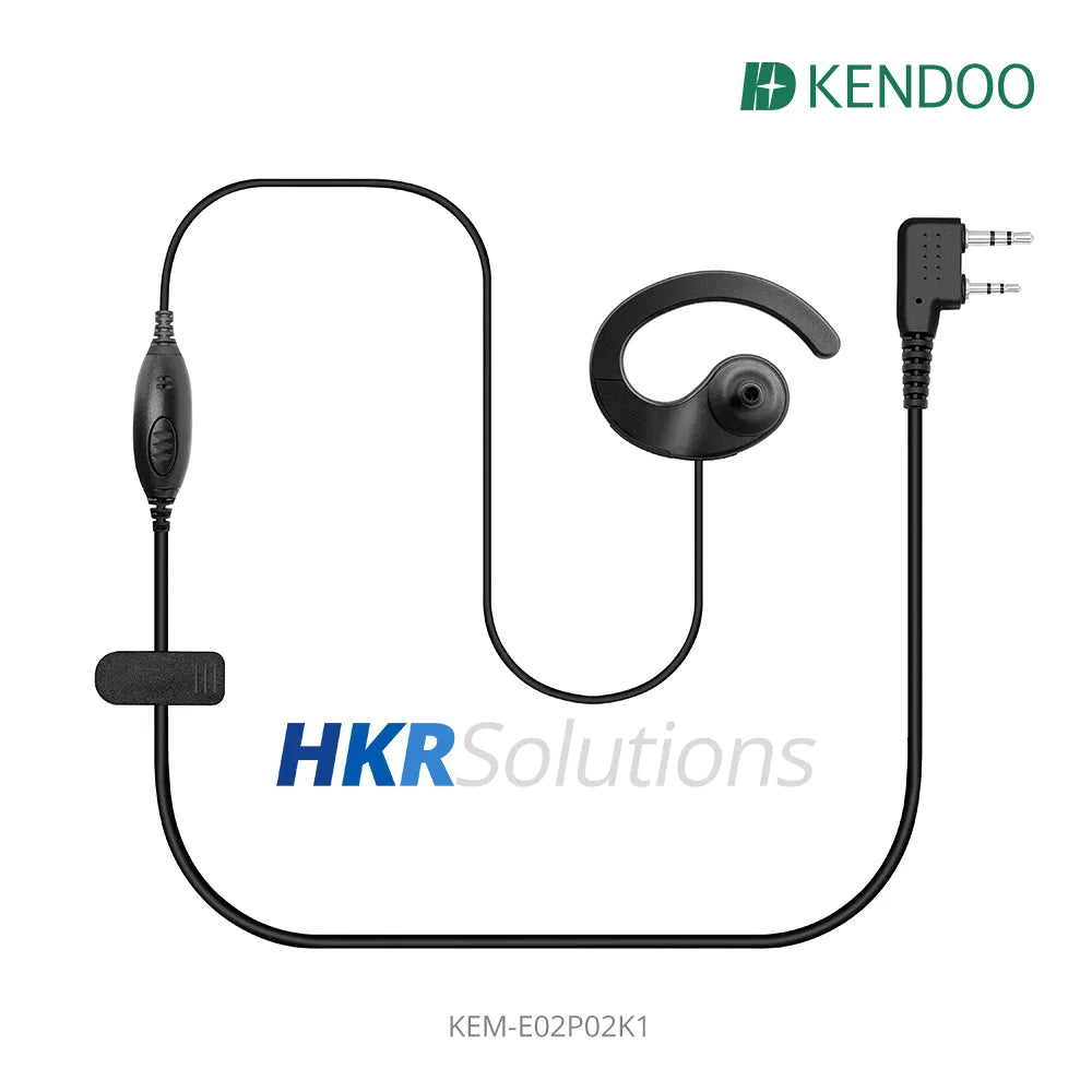 KEM-E02P02K1 Two-way Radio Ear-hanger Earplug Headset