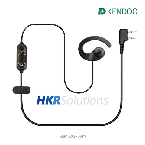 KEM-E02P05K1 Two-way Radio Ear-hanger Earplug Headset