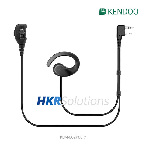 KEM-E02P08K1 Two-way Radio Ear-hanger Earplug Headset