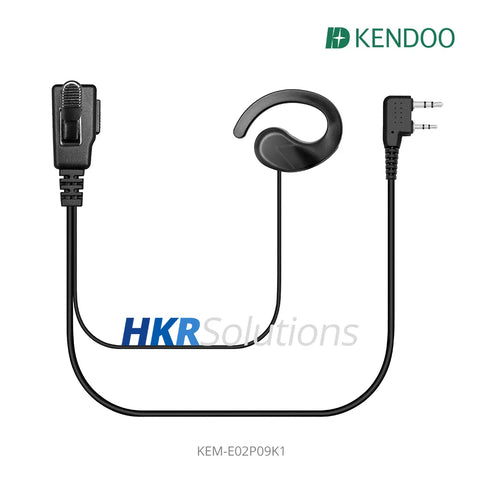 KEM-E02P09K1 Two-way Radio Ear-hanger Earplug Headset