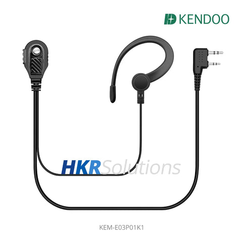 KEM-E03P01K1 Two-way Radio Ear-hanger Earplug Headset