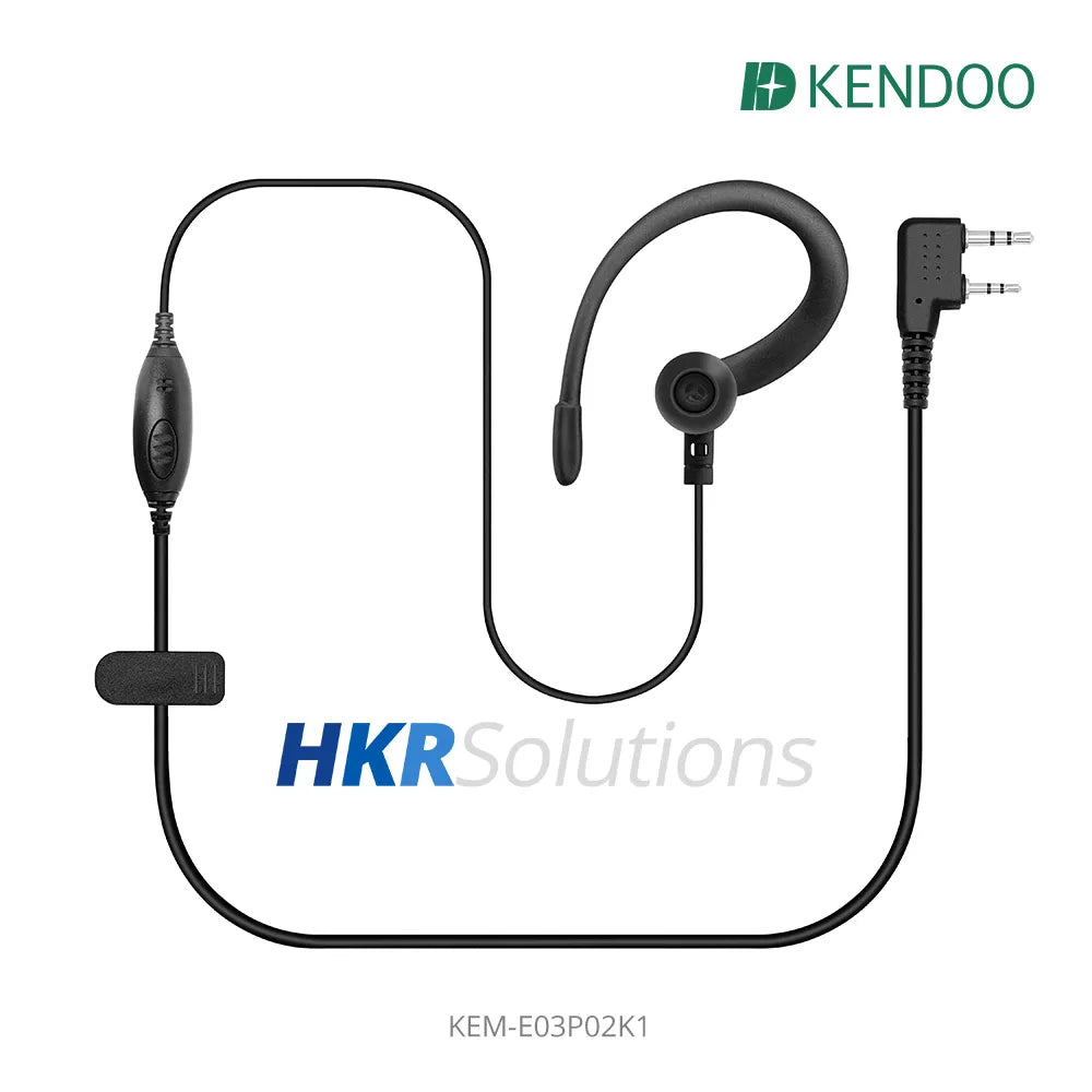 KEM-E03P02K1 Two-way Radio Ear-hanger Earplug Headset