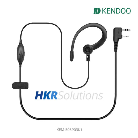 KEM-E03P03K1 Two-way Radio Ear-hanger Earplug Headset