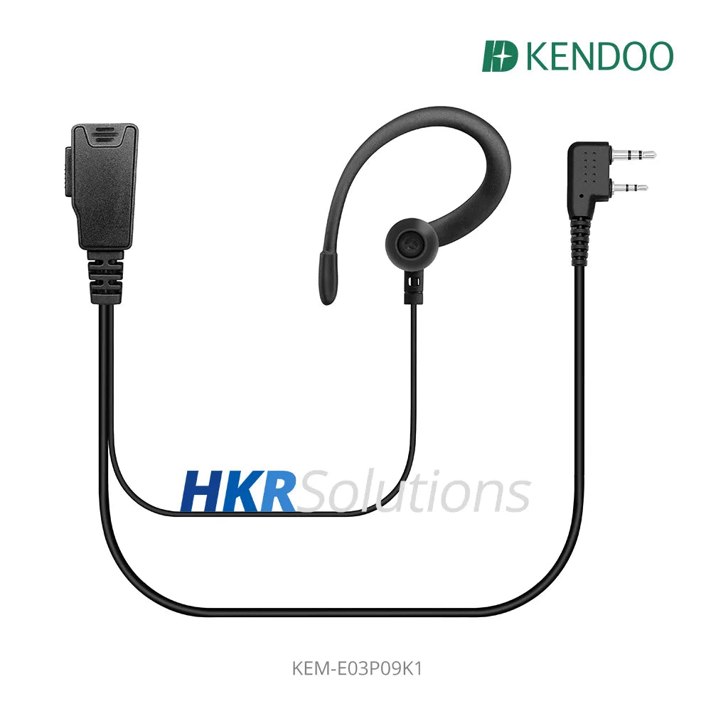 KEM-E03P09K1 Two-way Radio Ear-hanger Earplug Headset