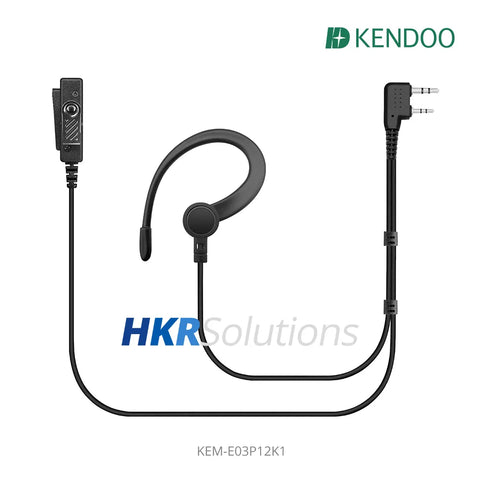 KEM-E03P12K1 Two-way Radio Ear-hanger Earplug Headset