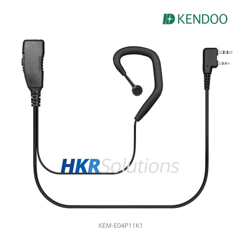 KEM-E04P11K1 Two-way Radio Ear-hanger Earplug Headset