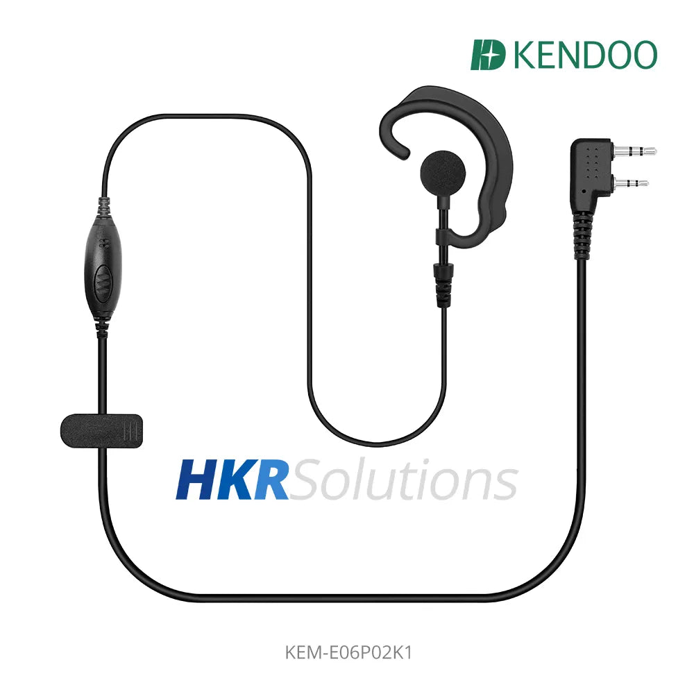 KEM-E06P02K1 Two-way Radio Ear-hanger Earplug Headset