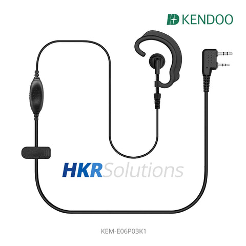 KEM-E06P03K1 Two-way Radio Ear-hanger Earplug Headset