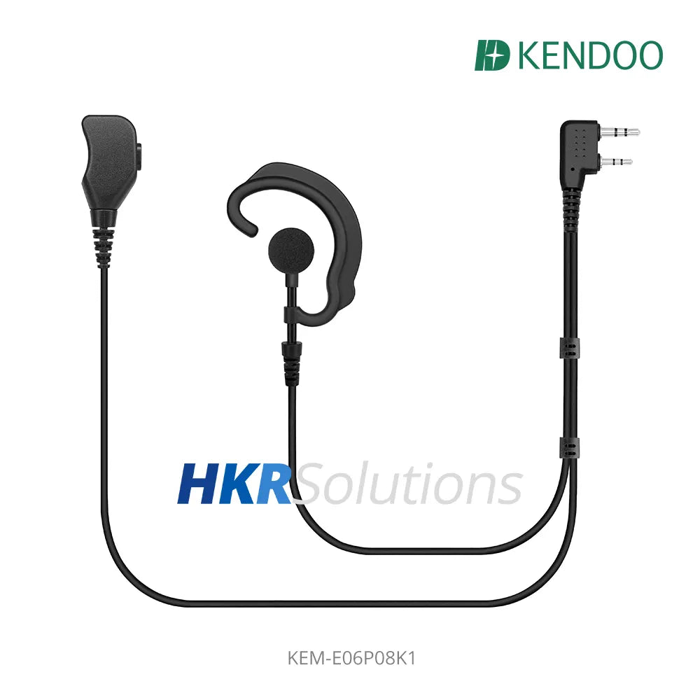 KEM-E06P08K1 Two-way Radio Ear-hanger Earplug Headset