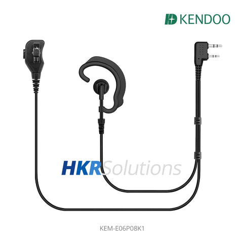 KEM-E06P08K1 Two-way Radio Ear-hanger Earplug Headset