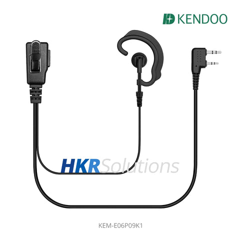 KEM-E06P09K1 Two-way Radio Ear-hanger Earplug Headset