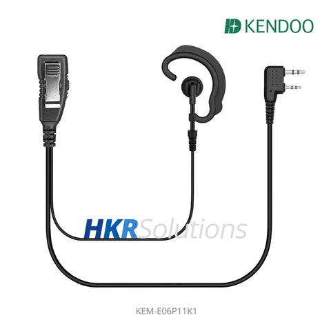 KEM-E06P11K1 Two-way Radio Ear-hanger Earplug Headset