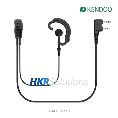 KEM-E06P25K1 Two-way Radio Ear-hanger Earplug Headset