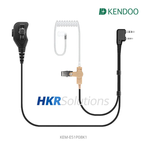 KEM-E51P08K1 Two-way Radio Acoustic tube Earphone