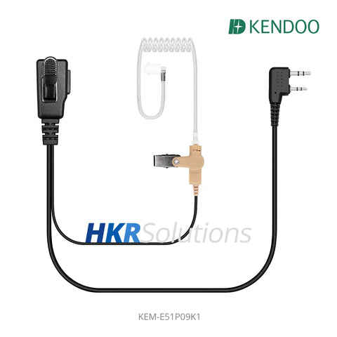 KEM-E51P09K1 Two-way Radio Acoustic tube Earphone