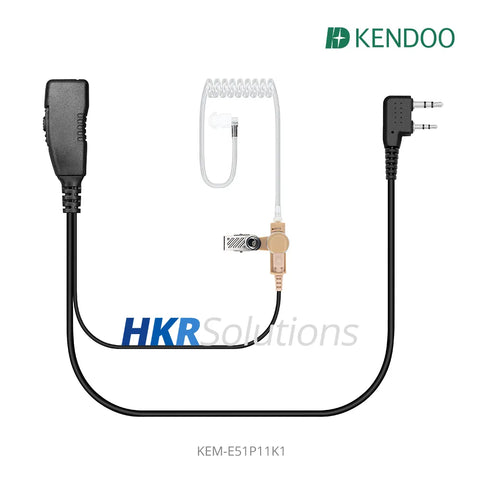 KEM-E51P11K1 Two-way Radio Acoustic tube Earphone