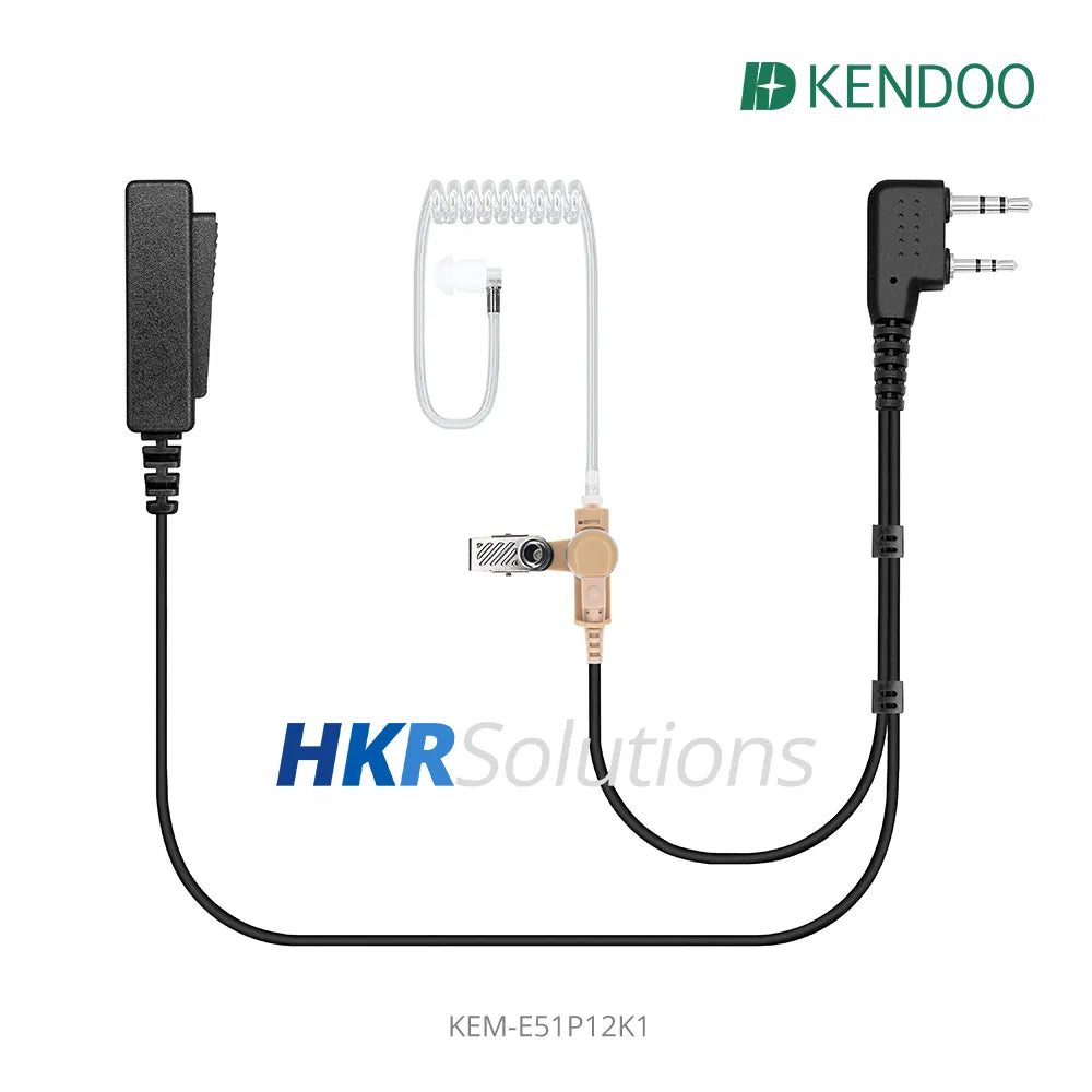 KEM-E51P12K1 Two-way Radio Acoustic tube Earphone