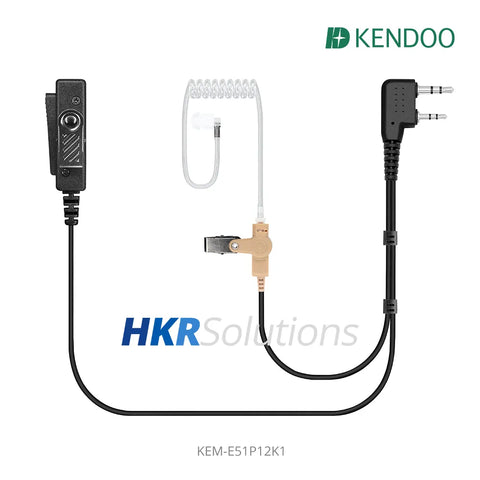 KEM-E51P12K1 Two-way Radio Acoustic tube Earphone