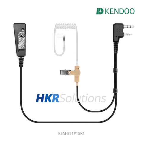 KEM-E51P15K1 Two-way Radio Acoustic tube Earphone