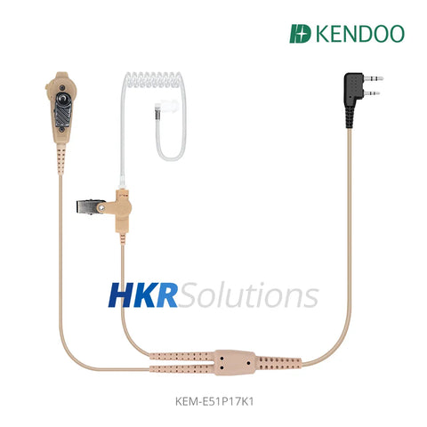 KEM-E51P17K1 Two-way Radio Acoustic tube Earphone