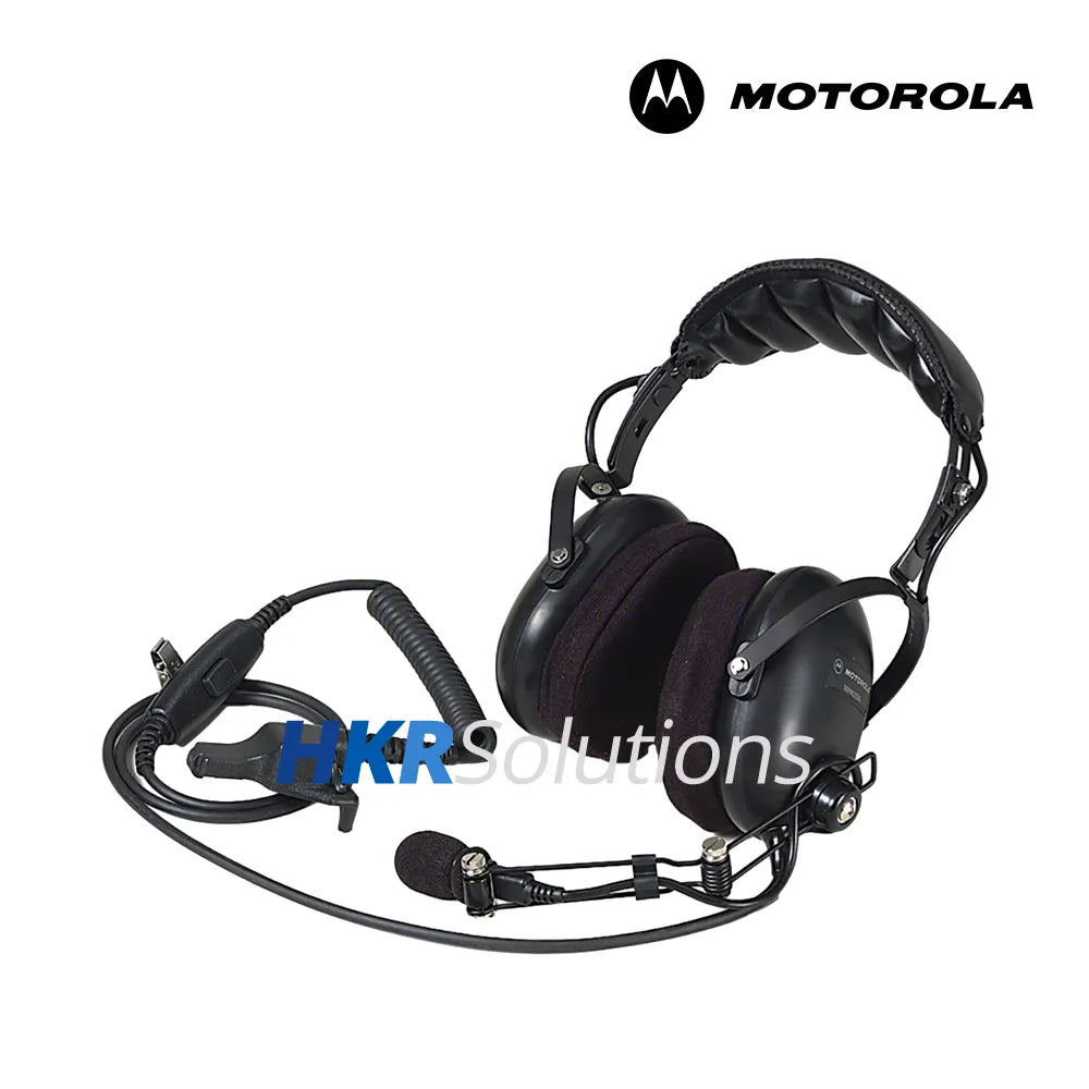 MOTOROLA NMN6258A Medium Weight, Dual-Muff, Over-The-Head Style Headset With In-Line PTT