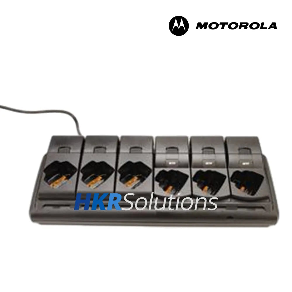 MOTOROLA NNTN8144 iTM Enabled 6-Pocket Radio Charger With USB Ports With US Plug