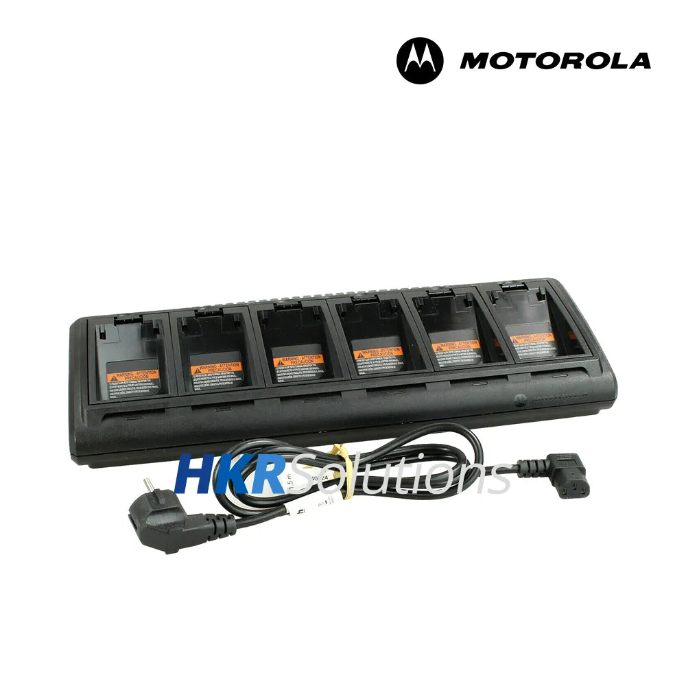 MOTOROLA NNTN8152A Multi-Unit Charger With 6 Battery Pocket With EU Plug