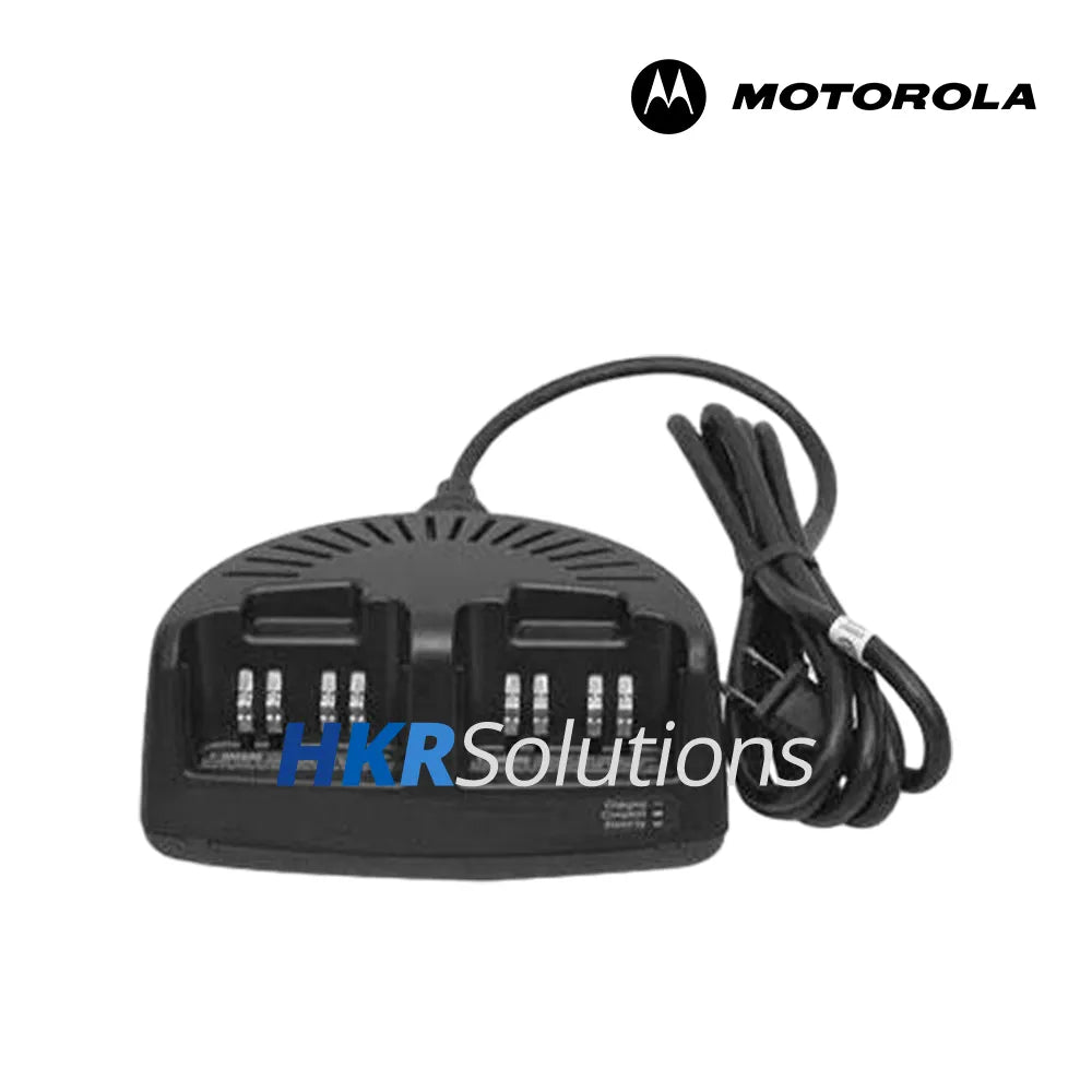 MOTOROLA NTN1402A Dual-Unit Desktop Charger Rapid Charge With Three Step Charging Cycle With US Plug 120V